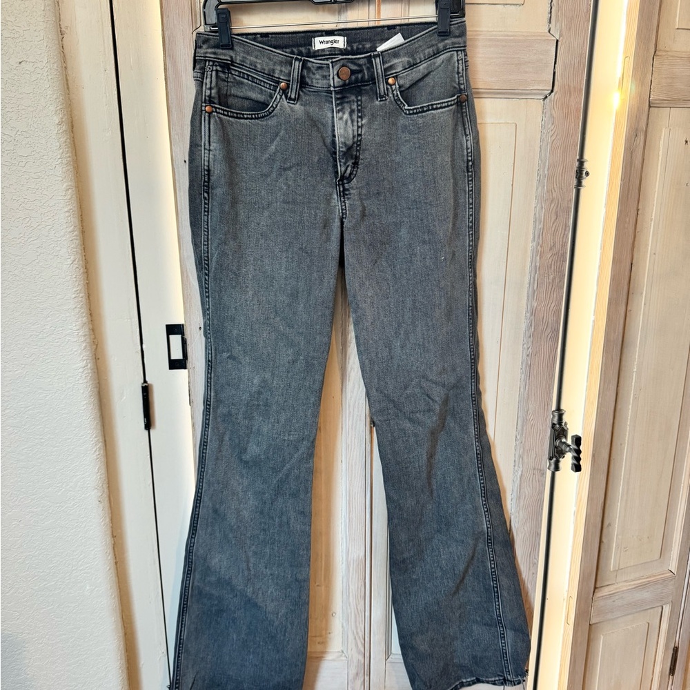 Women's Wrangler Black Flare Jeans